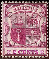 Изображение Маврикий 1904-1907 гг. Gb# 165 • Герб колонии / 2с • MH OG VF ( кат.- £35 )