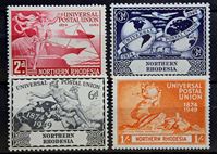 Изображение Северная Родезия 1949 г. Gb# 50-53 • Почтовый союз • MNH OG • полн. серия ( кат.- £3,5 )