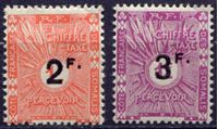 Изображение Берег Сомали 1927 г. Iv# T9-10 • Служебные надпечатки • MNH OG XF • полн. серия ( кат.- €25 )