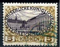 Изображение Австрия 1908-16 гг. SC# 126 • 5kr. Хофбург, Вена • Used XF ( кат.- $8 )