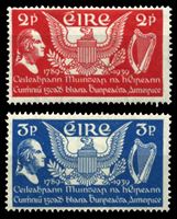 Image de Ирландия 1939 г. SC# 103-4 • 2 и 3 p. • 150 лет Конституции США • MH OG XF • полн. серия ( кат.- $14,5 )