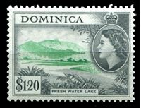 Image de Доминика 1954-62 гг. Gb# 157 • 1.20$. Пресное озеро • XF ( кат.- £22 )