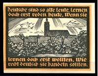 Bild von Германия Гентин 1921г. • 5 марок. Городской вид(Ратуша).. • UNC пресс