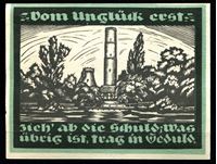 Bild von Германия Гентин 1921г. • 1 марка. Водонапорная башня • UNC пресс