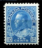 Bild von Канада 1923-31 гг. Gb# 253 • 10 c. Георг V - Адмирал • MLH OG XF ( кат.- £15 )