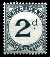 Image de Тринидад 1885г. Gb# D3 • 1/2d. служебная • XF ( кат.- £42 )