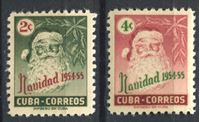 Bild von Куба 1954 г. SC# 532-3 • Рождество • MNH OG XF • полн. серия
