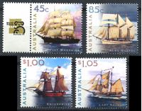 Изображение Австралия 1999 г. SC# 1729-32 • Парусные суда • MNH OG XF • полн. серия