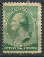 Изображение США 1887 г. SC# 213 • 2 c. Джордж Вашингтон • Mint NG VG ( кат.- $45 )