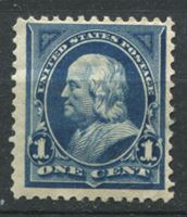 Изображение США 1894 г. SC# 247 • 1 c. Бенджамин Франклин • MH OG VG ( кат.- $65 )