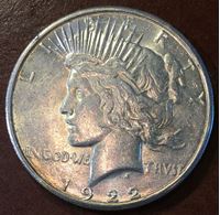 Изображение США 1922 г. S • KM# 150 • "мир" серебро • регулярный выпуск • MS BU