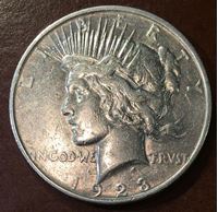 Изображение США 1923 г. S • KM# 150 • "мир" серебро • регулярный выпуск • XF+