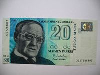 Bild von Финляндия 1993г. P# 122 • 20 марок • серия - 2227288893 / UNC пресс