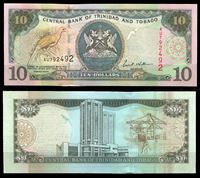 Изображение Тринидад и Тобаго 2002 г. P# 43b • 10 долларов • UNC пресс