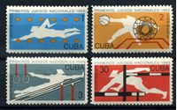 Изображение Куба 1965 г. SC# 980-3 • Национальные игры • MH OG F • полн. серия