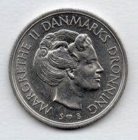 Изображение Дания 1976г. • 1 крона, Королева Маргрете II • VF-XF