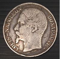 Bild von Франция 1852 г. A • KM# 773.1 • 5 франков • Наполеон III (серебро) • регулярный выпуск • VF-