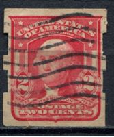 Image de США 1906 г. SC# 320d • 2c. Дж. Вашингтон тип III. б.з. частная перфорация • Used XF ( кат.- $250 )
