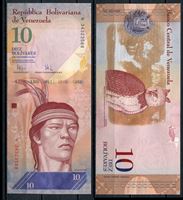 Изображение Венесуэла 2009 г. P# 90 • 10 боливаров • UNC пресс