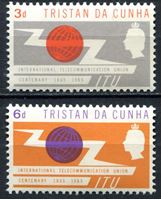 Bild von Тристан да Кунья 1965г. Gb# 85-6 • Телекоммуникационный союз(ITU) • MNH OG XF / полн. серия