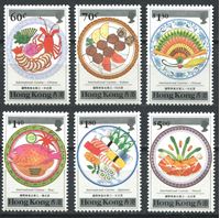 Изображение Гонконг 1990 г. SC# 564-9 • Продукты питания • MNH OG XF • полн. серия ( кат.- $10 )
