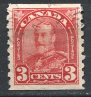 Image de Канада 1931г. Gb# 309 • 3c. Георг V. осн. выпуск. б.з. на перф. 8 • Used VF