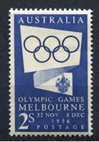 Bild von Австралия 1954г. Gb# 280 • 2sh. Олимпиада-1956 Мельбурн • MNH OG XF ( кат.- £1,75 )