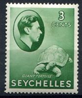 Image de Сейшелы 1938-49 гг. Gb# 136 • 3c. черепаха • MH OG VF ( кат.- £10 )