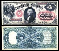 Picture of США 1875 г. P# 157 • 1 доллар. Джордж Вашингтон • копия • UNC пресс