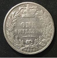 Picture of Великобритания 1883 г. • KM# 734.4 • 1 шиллинг • Королева Виктория (серебро) • регулярный выпуск • VG