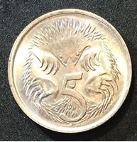 Picture of Австралия 1966 г. • KM# 64 • 5 центов • утконос • регулярный выпуск • MS BU люкс! ( кат.- $9,00 )
