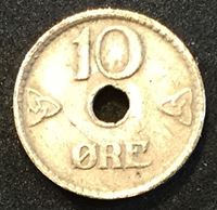 Изображение Норвегия 1924 г. • KM# 383 • 10 эре • первый год чеканки типа • XF+ ( кат.- $10,00 )
