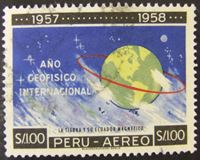 Image de Перу 1961 г. Mi# 599 • Международный геофизический год • Used VF+ ( кат.- €0,6 )