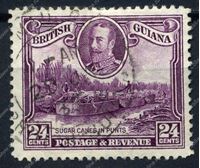 Изображение Британская Гвиана 1934-51 гг. Gb# 294 • 24c. Загрузка сахарного тростника в баржи • Used F (кат. - £11.00 )