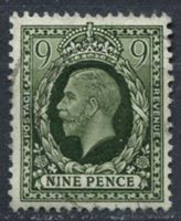 Изображение Великобритания 1934-6 гг. Gb# 447 • 9d. Георг VI • стандарт • Used XF ( кат.- £2,25 )