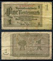 Bild von Германия 3-й рейх 1937г. P# 173b • 1 рентенмарка • регулярный выпуск • F-