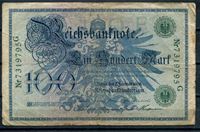 Picture of Германия 1908г. P# 34 • 100 марок. зеленый номер • регулярный выпуск • F