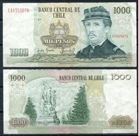 Изображение Чили 1990 г. P# 154c • 1000 песо • регулярный выпуск • XF+