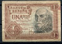 Picture of Испания 1953г. P# 144 • 1 песета. Маркиз Санта-Круз • регулярный выпуск • F-