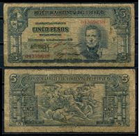 Изображение Уругвай 1939 г. P# 36a • 5 песо. Хосе Артигас • регулярный выпуск • VG+
