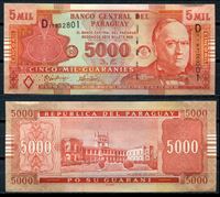 Изображение Парагвай 2005 г. P# 223a • 5000 гуарани • регулярный выпуск • UNC пресс