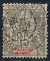 Bild von Новая Каледония 1900-4 гг. Iv# 61 • 15c. • стандарт • Used VF ( кат.- €2 )