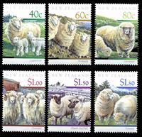 Bild von Новая Зеландия 1991 г. SC# 1014-19 • Овцы • MNH OG XF • полн. серия ( кат.- $9 )