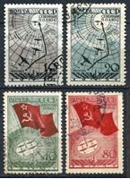 Изображение СССР 1938 г. Сол# 583-6 • Воздушная экспедиция на Северный Полюс • Used VF • полн. серия
