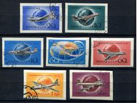 Изображение СССР 1958 г. Сол# 2182-8 • Гражданские самолеты б.з. • Used(ФГ) VF • полн. серия