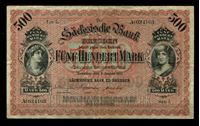 Picture of Саксония 1911 г. P# S953b • 500 марок. Саксонский Банк Дрездена • регулярный выпуск • XF-