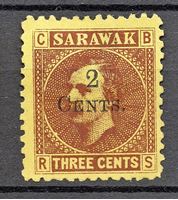 Изображение 1899 г. Gb# 32 • Сэр Чарльз Брук • Mint NG F-VF ( кат.- £3,5 )