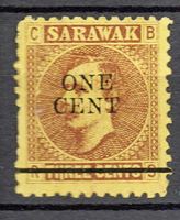 Изображение 1899 г. Gb# 27 • Сэр Чарльз Брук • Mint NG F-VF ( кат.- £1,5 )