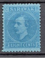 Изображение 1875 г. Gb# 6 • Сэр Чарльз Брук • Mint NG F-VF ( кат.- £5 )