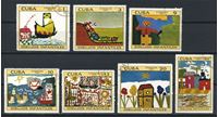 Image de Куба 1971 г. SC# 1633-9 • рисунки детей • Used(ФГ) XF • полн. серия